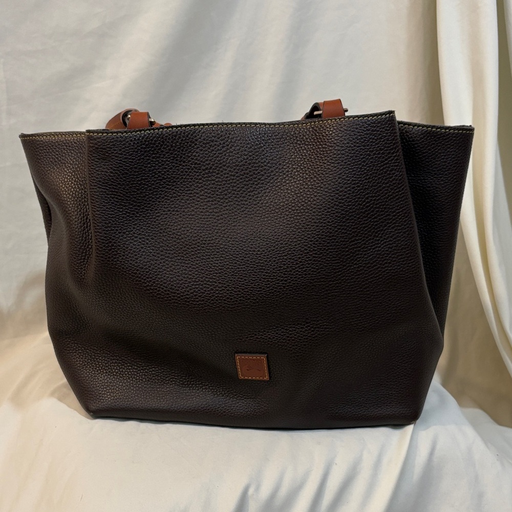 Dooney & Bourke Dark Brown Leather Tote
